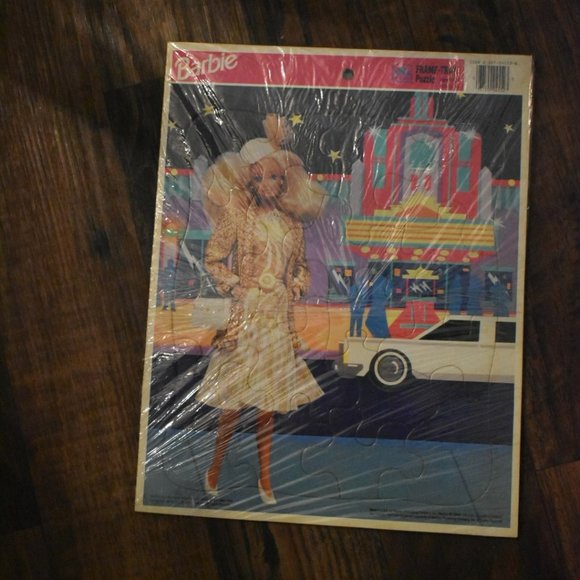 Other - Vintage Barbie Puzzle 1991 Golden Glamour Girl Limo